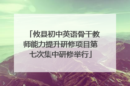 攸县初中英语骨干教师能力提升研修项目第七次集中研修举行