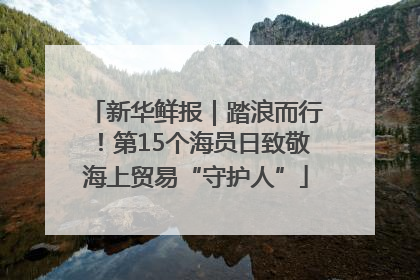新华鲜报｜踏浪而行！第15个海员日致敬海上贸易“守护人”