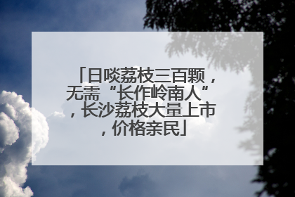 日啖荔枝三百颗，无需“长作岭南人”，长沙荔枝大量上市，价格亲民