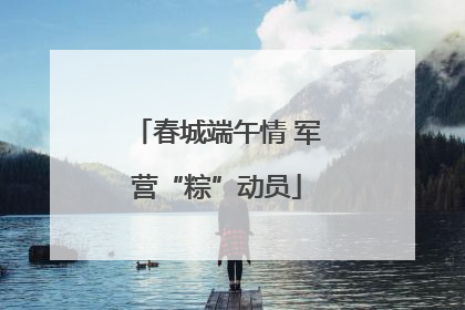 春城端午情 军营“粽”动员