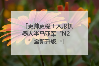 更帅更稳！人形机器人半马亚军“N2”全新升级→