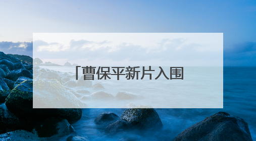 曹保平新片入围第27届上海国际电影节主竞赛单元，全名单揭晓