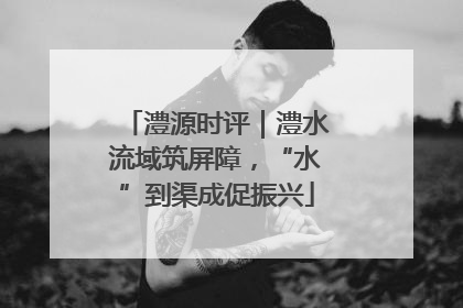 澧源时评｜澧水流域筑屏障，“水”到渠成促振兴