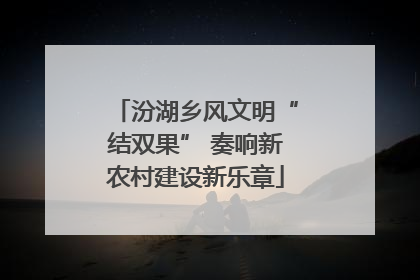 汾湖乡风文明“结双果” 奏响新农村建设新乐章