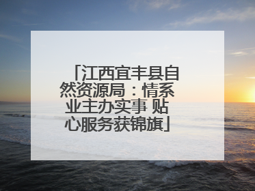 江西宜丰县自然资源局：情系业主办实事 贴心服务获锦旗