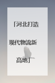 河北打造现代物流新高地