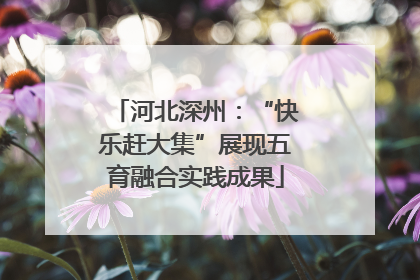河北深州：“快乐赶大集”展现五育融合实践成果