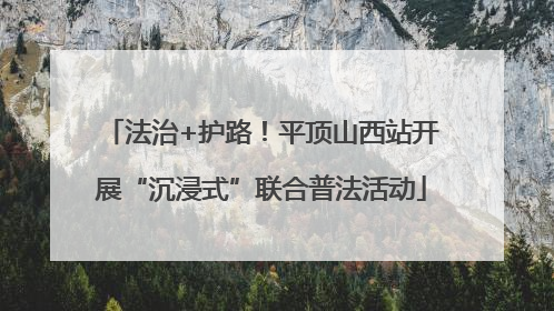 法治+护路！平顶山西站开展“沉浸式”联合普法活动