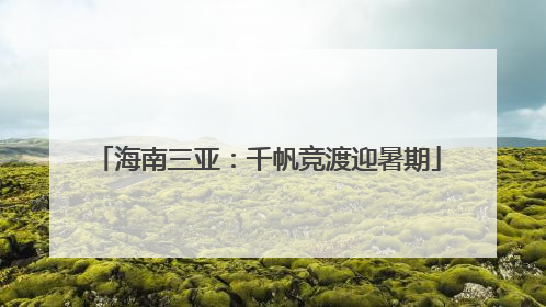 海南三亚：千帆竞渡迎暑期
