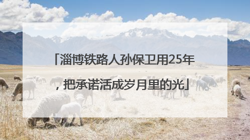 淄博铁路人孙保卫用25年，把承诺活成岁月里的光
