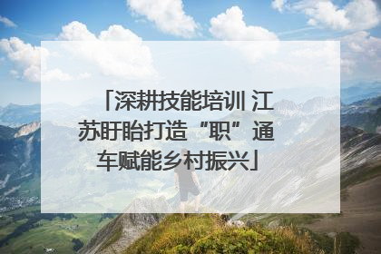 深耕技能培训 江苏盱眙打造“职”通车赋能乡村振兴