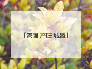 港强 产旺 城盛