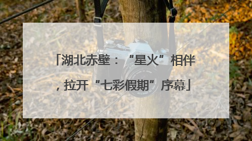 湖北赤壁：“星火”相伴，拉开“七彩假期”序幕