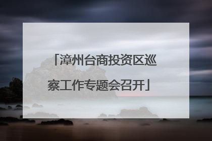 漳州台商投资区巡察工作专题会召开