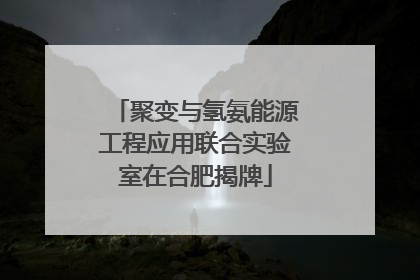 聚变与氢氨能源工程应用联合实验室在合肥揭牌