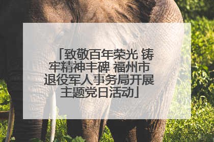 致敬百年荣光 铸牢精神丰碑 福州市退役军人事务局开展主题党日活动