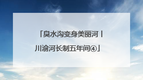 臭水沟变身美丽河丨川渝河长制五年间④