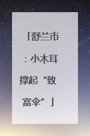 舒兰市：小木耳撑起“致富伞”