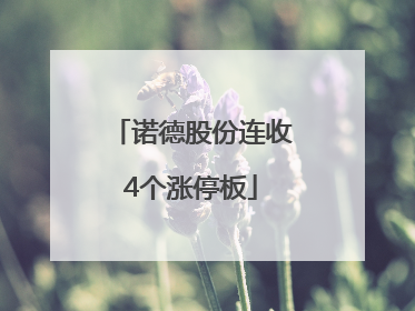 诺德股份连收4个涨停板