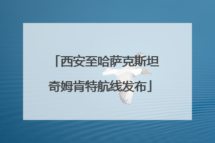 西安至哈萨克斯坦奇姆肯特航线发布
