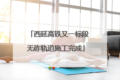 西延高铁又一标段无砟轨道施工完成