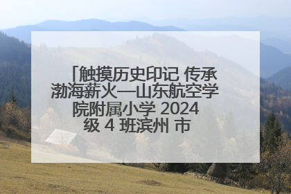 触摸历史印记 传承渤海薪火—山东航空学院附属小学 2024 级 4 班滨州 市档案馆研学实践活动