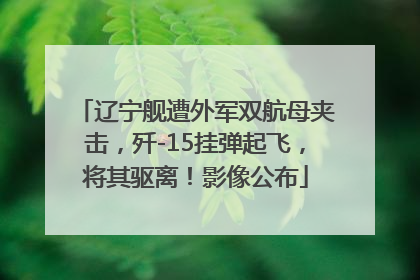 辽宁舰遭外军双航母夹击，歼-15挂弹起飞，将其驱离！影像公布