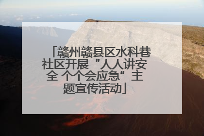 赣州赣县区水科巷社区开展“人人讲安全 个个会应急”主题宣传活动