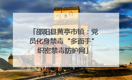 邵阳县黄亭市镇：党员化身禁毒“多面手” 织密禁毒防护网