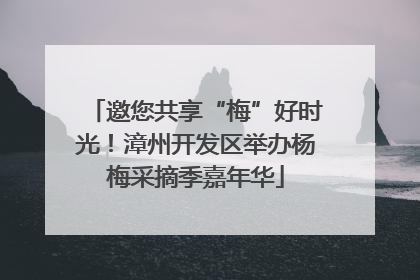 邀您共享“梅”好时光！漳州开发区举办杨梅采摘季嘉年华