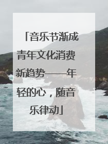 音乐节渐成青年文化消费新趋势——年轻的心，随音乐律动