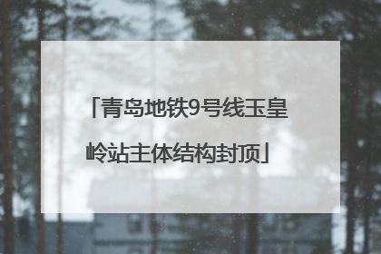 青岛地铁9号线玉皇岭站主体结构封顶