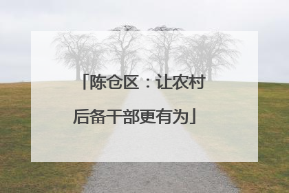 陈仓区：让农村后备干部更有为