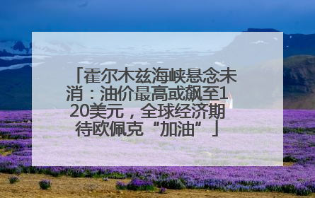 霍尔木兹海峡悬念未消：油价最高或飙至120美元，全球经济期待欧佩克“加油”