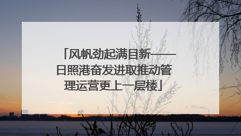 风帆劲起满目新——日照港奋发进取推动管理运营更上一层楼