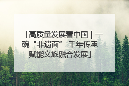 高质量发展看中国｜一碗“非遗面” 千年传承赋能文旅融合发展