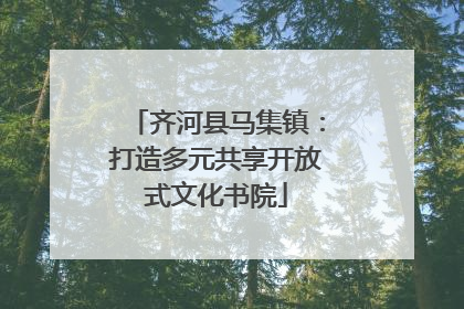 齐河县马集镇：打造多元共享开放式文化书院