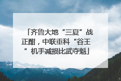 齐鲁大地“三夏”战正酣，中联重科“谷王”机手减损比武夺魁