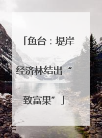 鱼台：堤岸经济林结出“致富果”