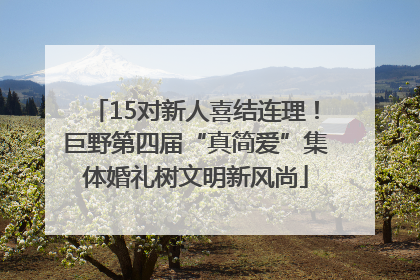 15对新人喜结连理！巨野第四届“真简爱”集体婚礼树文明新风尚
