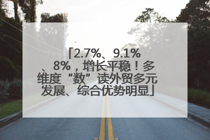 2.7%、9.1%、8%，增长平稳！多维度“数”读外贸多元发展、综合优势明显