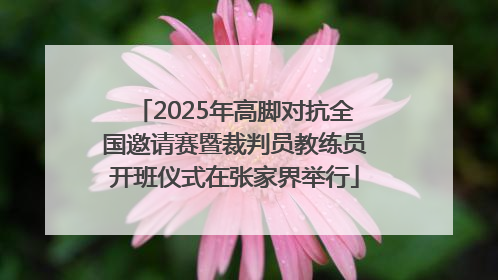 2025年高脚对抗全国邀请赛暨裁判员教练员开班仪式在张家界举行