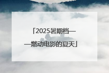 2025暑期档——燃动电影的夏天