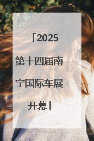 2025第十四届南宁国际车展开幕