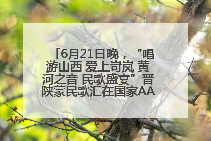 6月21日晚，“唱游山西 爱上岢岚 黄河之音 民歌盛宴”晋陕蒙民歌汇在国家AAA级景区——岢岚宋长城精彩上演